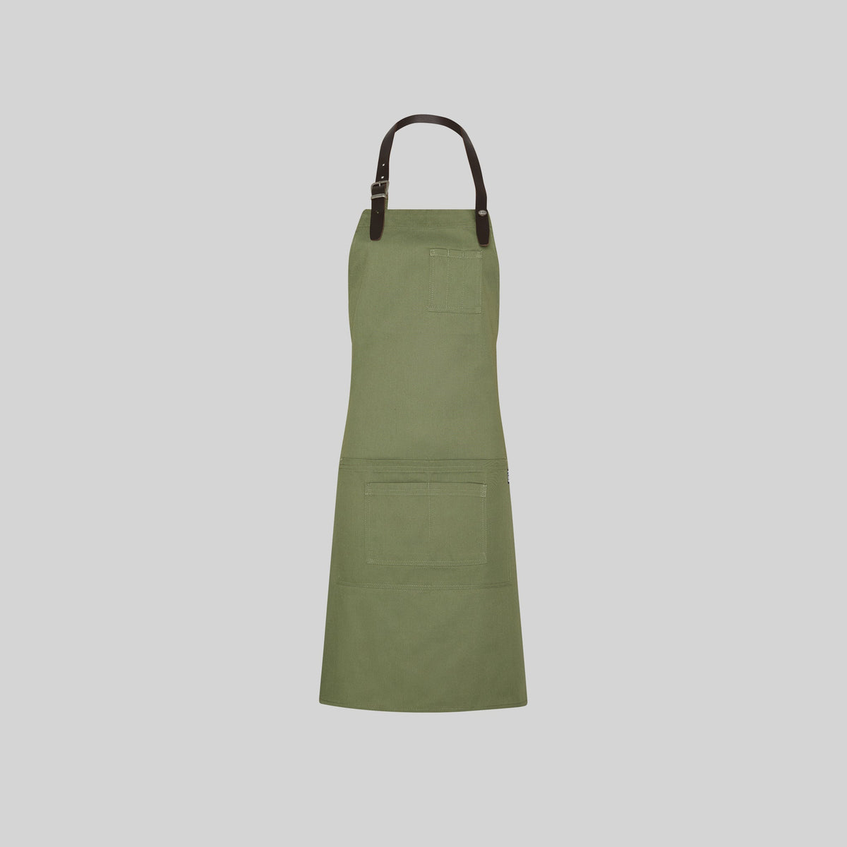 DELANTAL CON PETO CINTA DE CUERO 72X80 CM