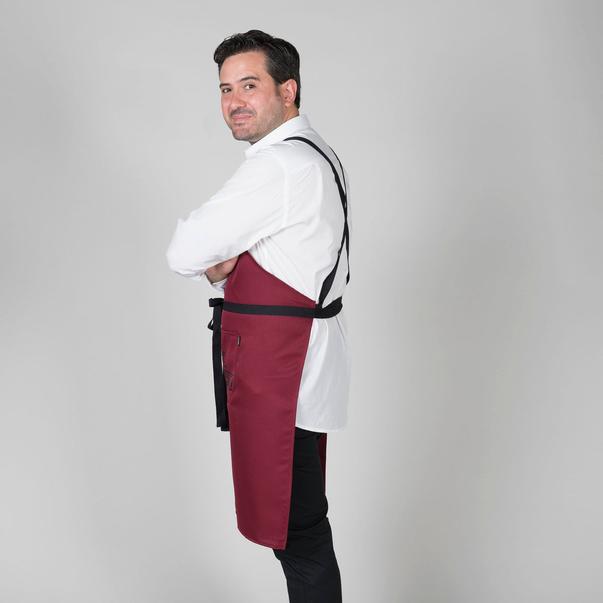 DELANTAL CON PETO GOURMET ESTAMPADO 92X75 CM