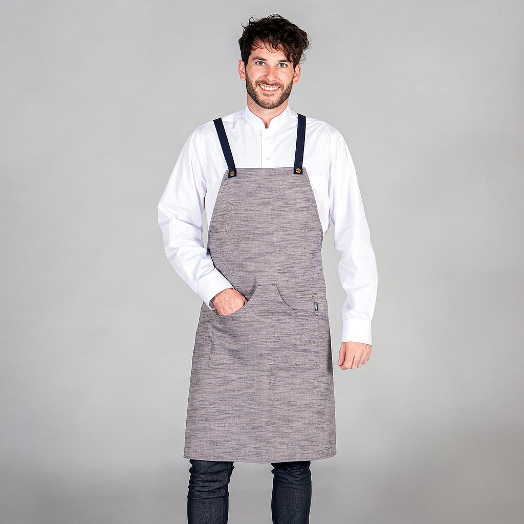 DELANTAL CON PETO SARGA RUSTICA 87X74 CM