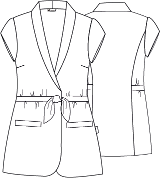 CHAQUETA MUJER CUELLO SMOKING MELI