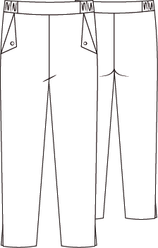 PANTALON MUJER GOMA COSTADOS