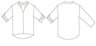 BLUSA MUJER MANGA ROLL UP MICAELA