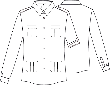 CAMISA UNISEX MANGA ROLL UP MICHELE