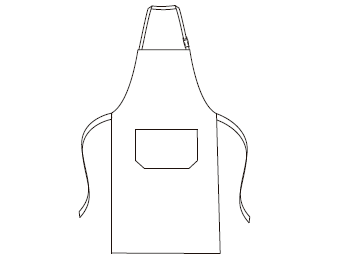 DELANTAL AGATHA NAVIDAD 80X68 CM