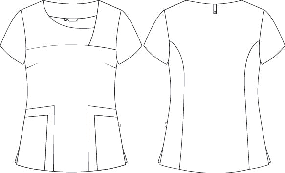 BLUSA MUJER CERRADA COMBI NAVAS