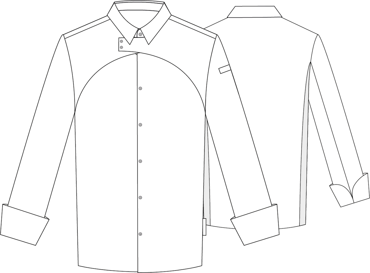 CHAQUETA COCINA HOMBRE PRIETO