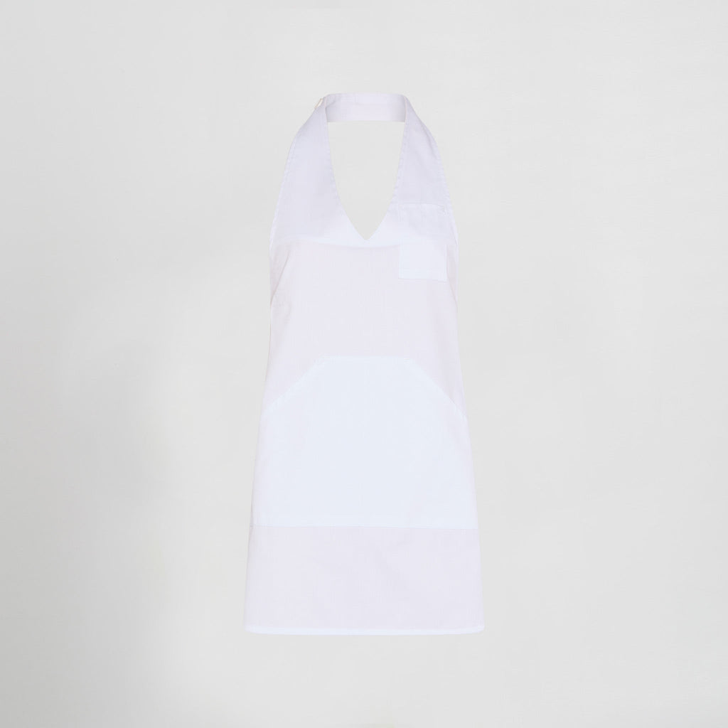 DELANTAL BISTRO ESCOTE PICO BOLSILLO CENTRO 80X65 CM