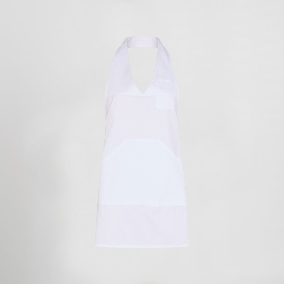 DELANTAL BISTRO ESCOTE PICO BOLSILLO CENTRO 80X65 CM