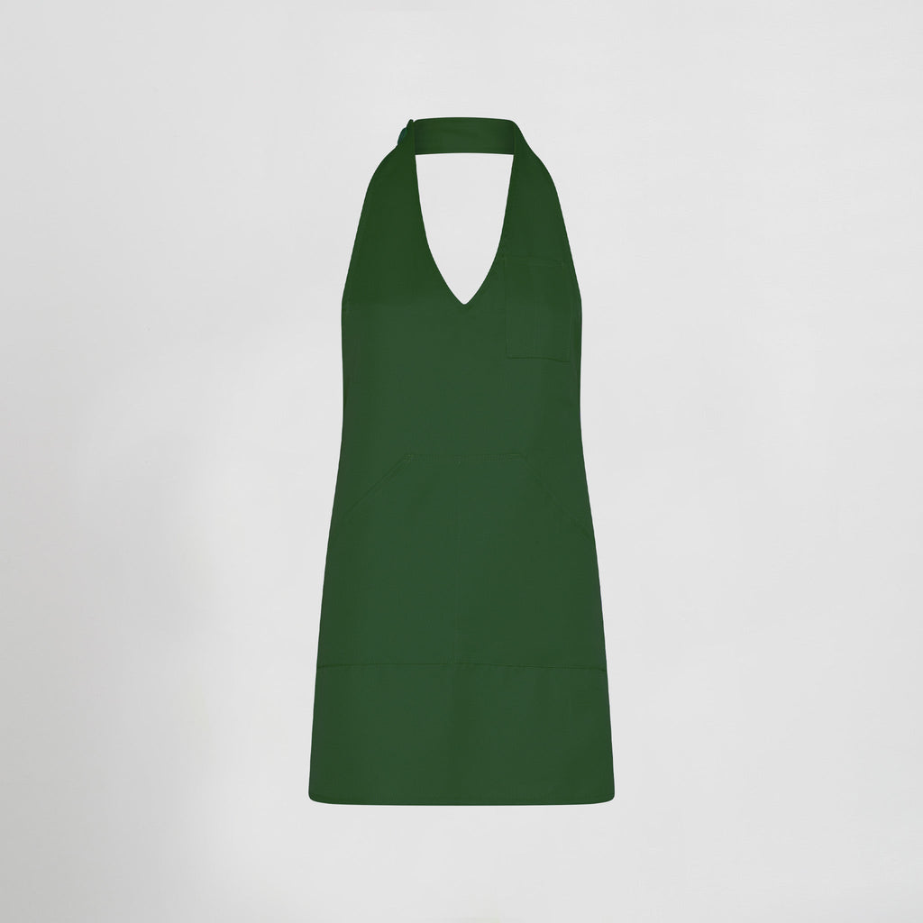 DELANTAL BISTRO ESCOTE PICO BOLSILLO CENTRO 80X65 CM