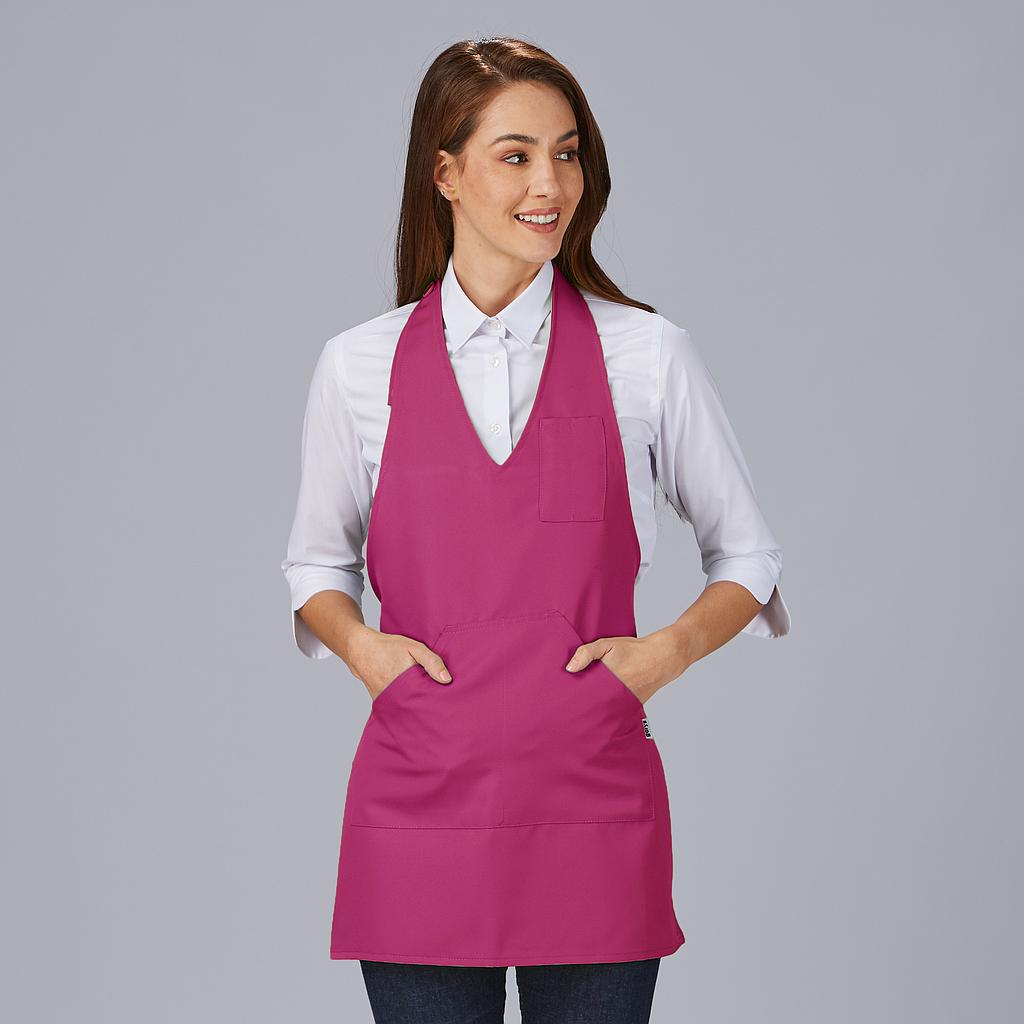 DELANTAL BISTRO ESCOTE PICO BOLSILLO CENTRO 80X65 CM