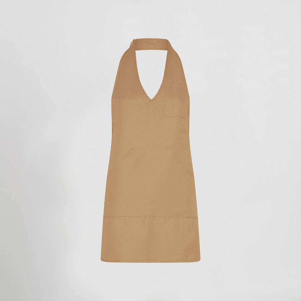 DELANTAL BISTRO ESCOTE PICO BOLSILLO CENTRO 80X65 CM