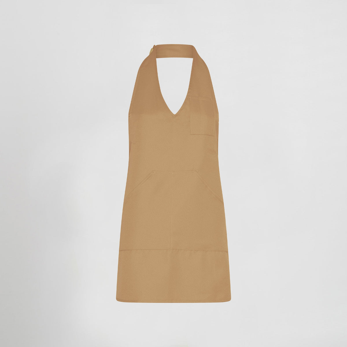 DELANTAL BISTRO ESCOTE PICO BOLSILLO CENTRO 80X65 CM