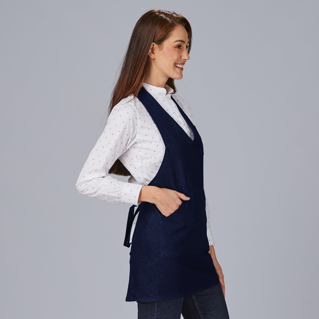DELANTAL BISTRO SARGA POLIESTER 80X65 CM