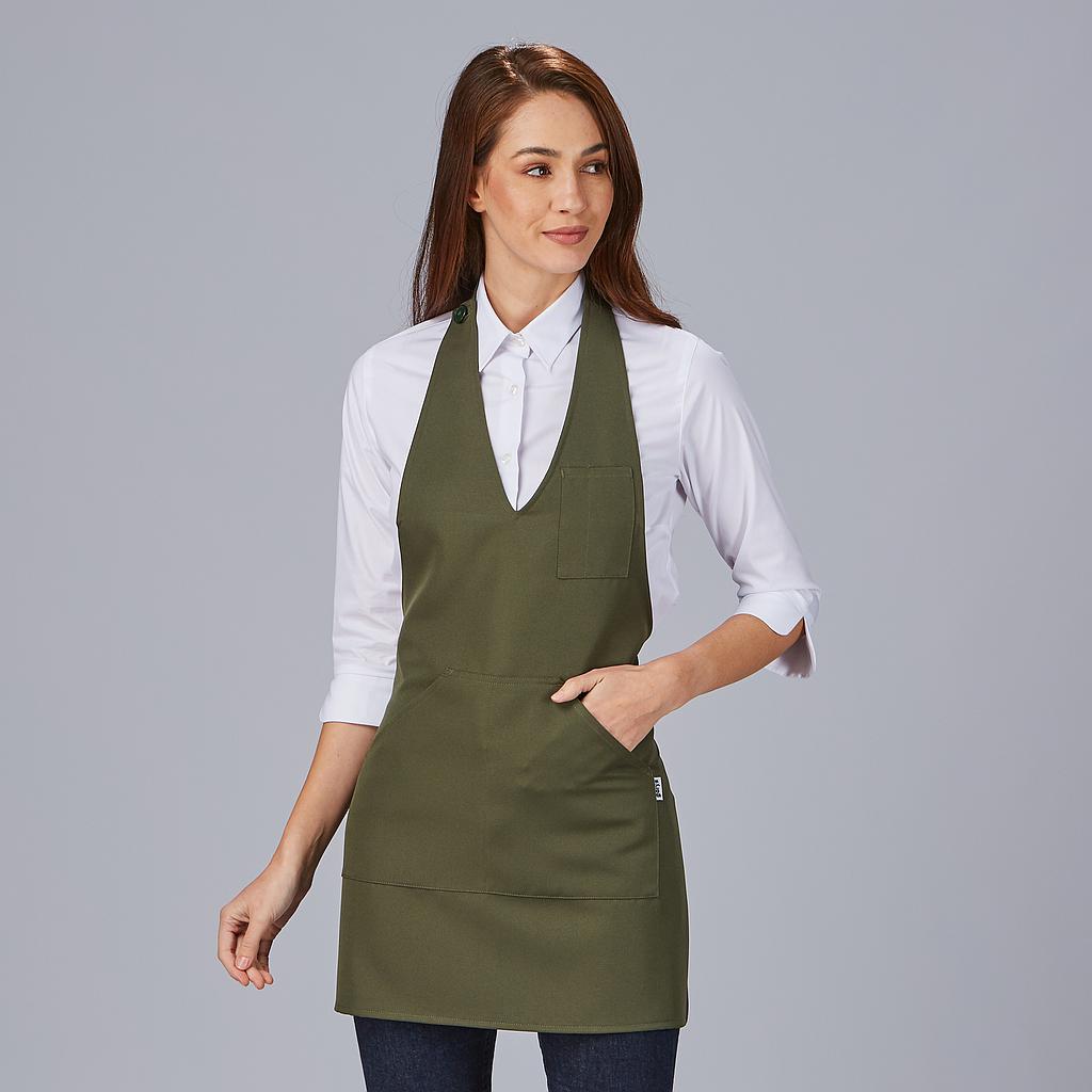 DELANTAL BISTRO SARGA POLIESTER 80X65 CM