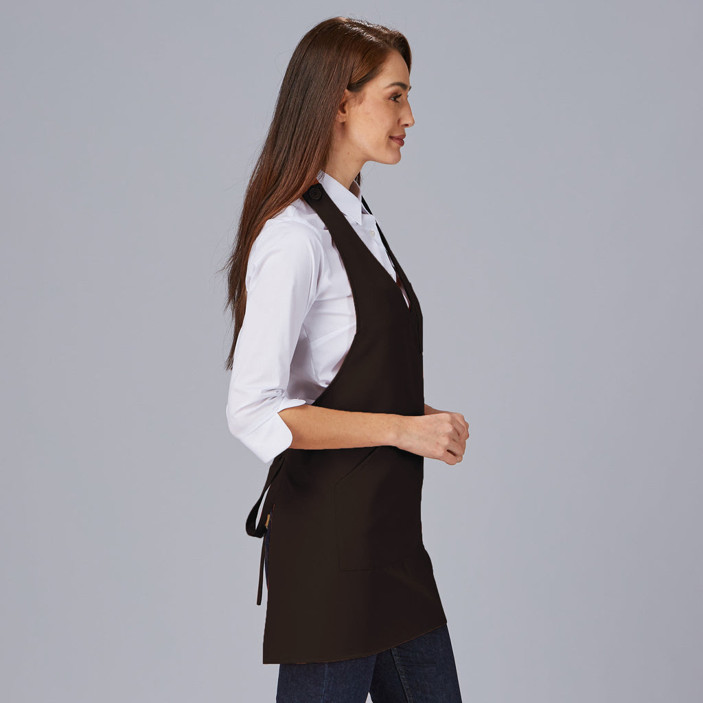 DELANTAL BISTRO SARGA POLIESTER 80X65 CM
