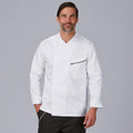 CHAQUETA COCINA UNISEX SATEN ALGODON VICO