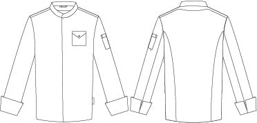 CHAQUETA COCINA UNISEX COMBI CANALE RAYO