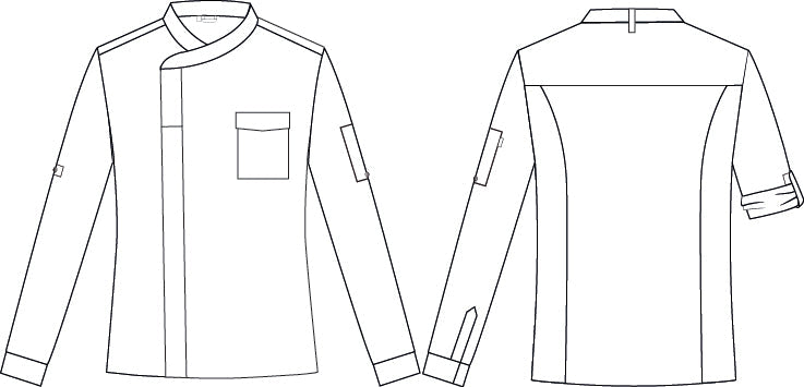 CHAQUETA COCINA UNISEX SLIM FIT LORCA