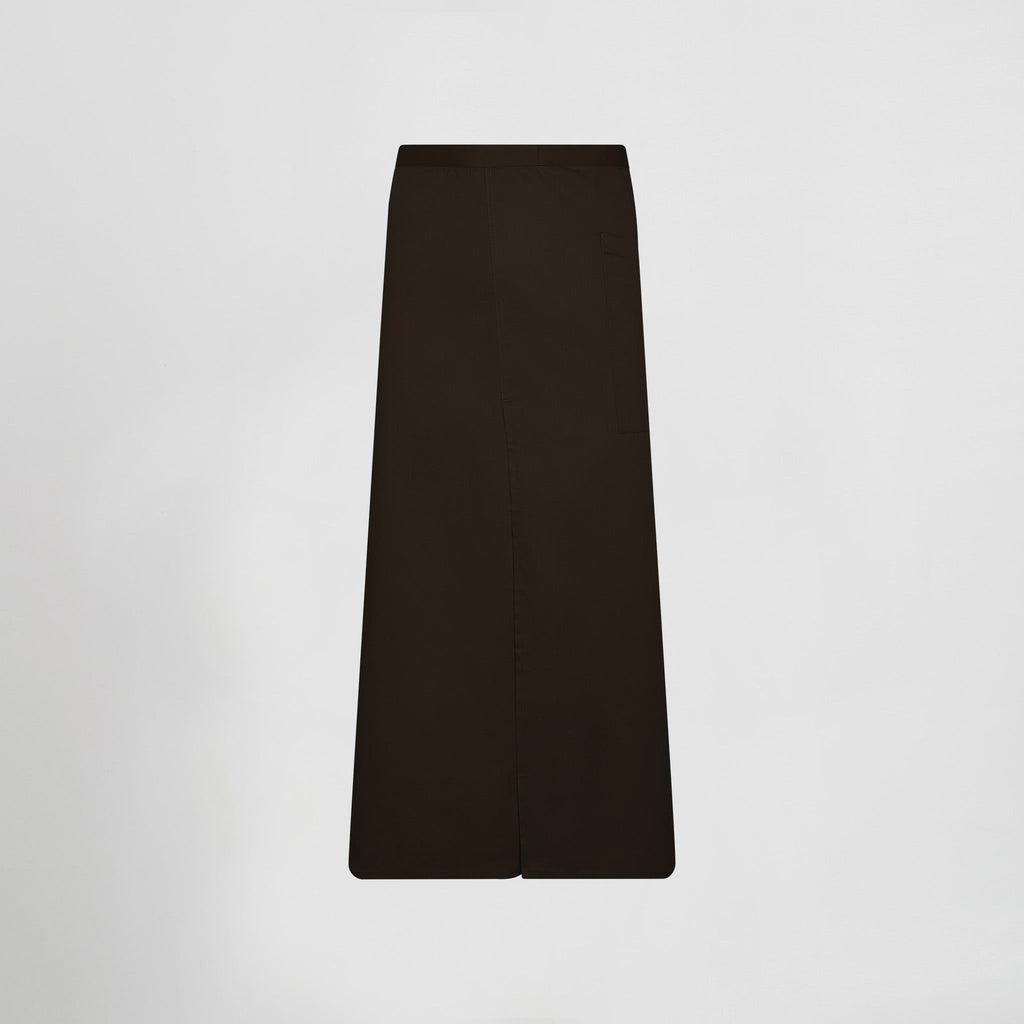DELANTAL FRANCES ABIERTO SARGA POLIESTER 90X110 CM