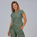 BLUSA MUJER ESCOTE LAGRIMA M/C PETRA