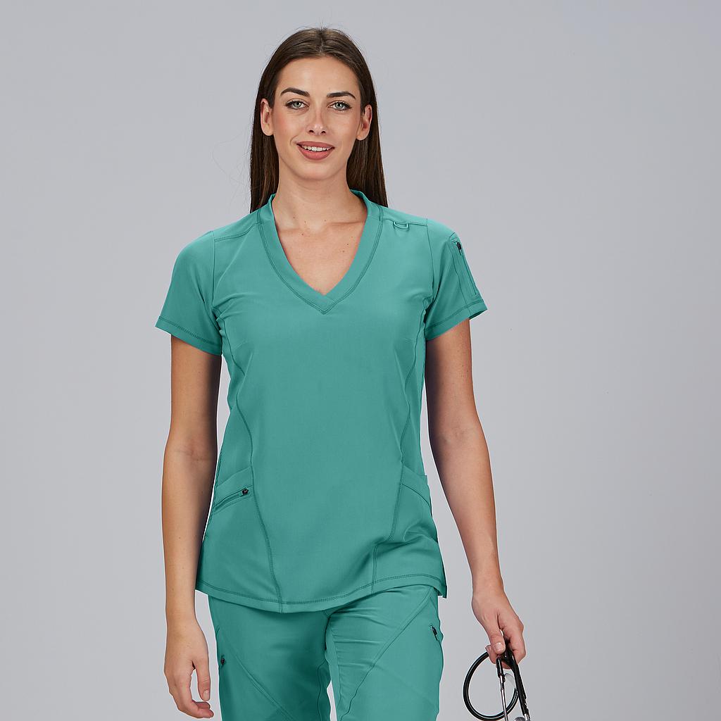 BLUSA MUJER CUELLO CANALE M/C NANCY