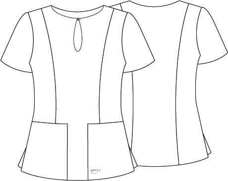 BLUSA MUJER ESCOTE LAGRIMA M/C MARIA