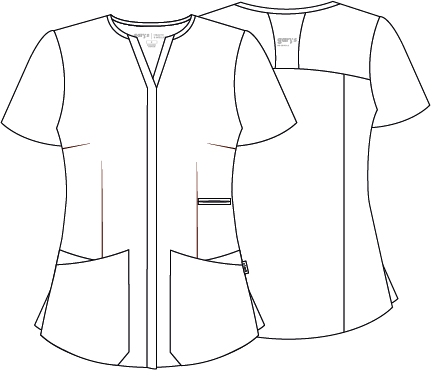 BLUSA MUJER ABIERTA C/PICO M/C DULCINEA
