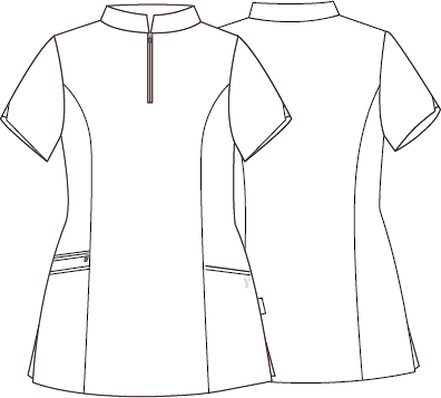 BLUSA MUJER CREMALLERA ESCOTE M/C MARA