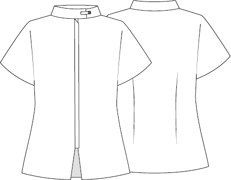 BLUSA MUJER ABIERTA CREMALLERA M/C MUSA