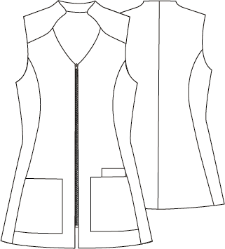 BLUSA ABIERTA MUJER CREMALLERA NAIA
