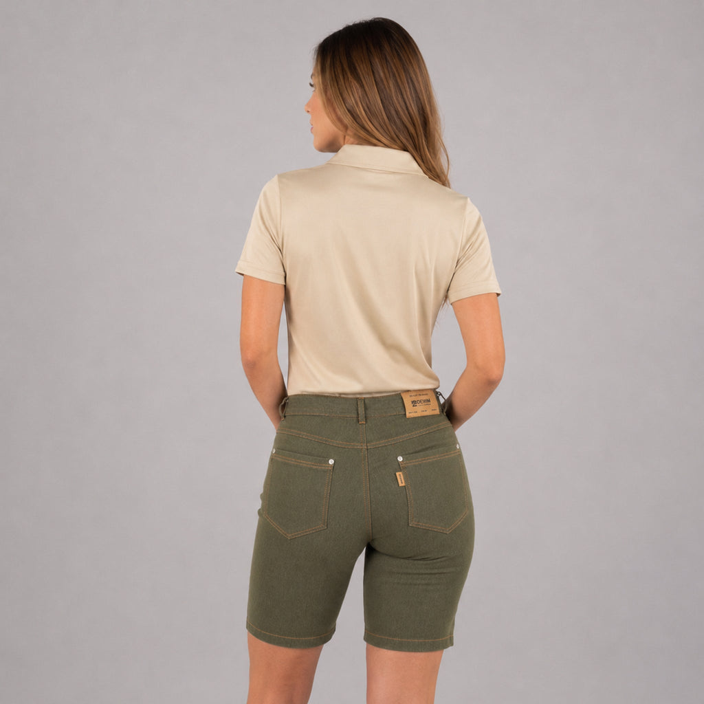 BERMUDA MUJER VAQUERO TALLE MEDIO