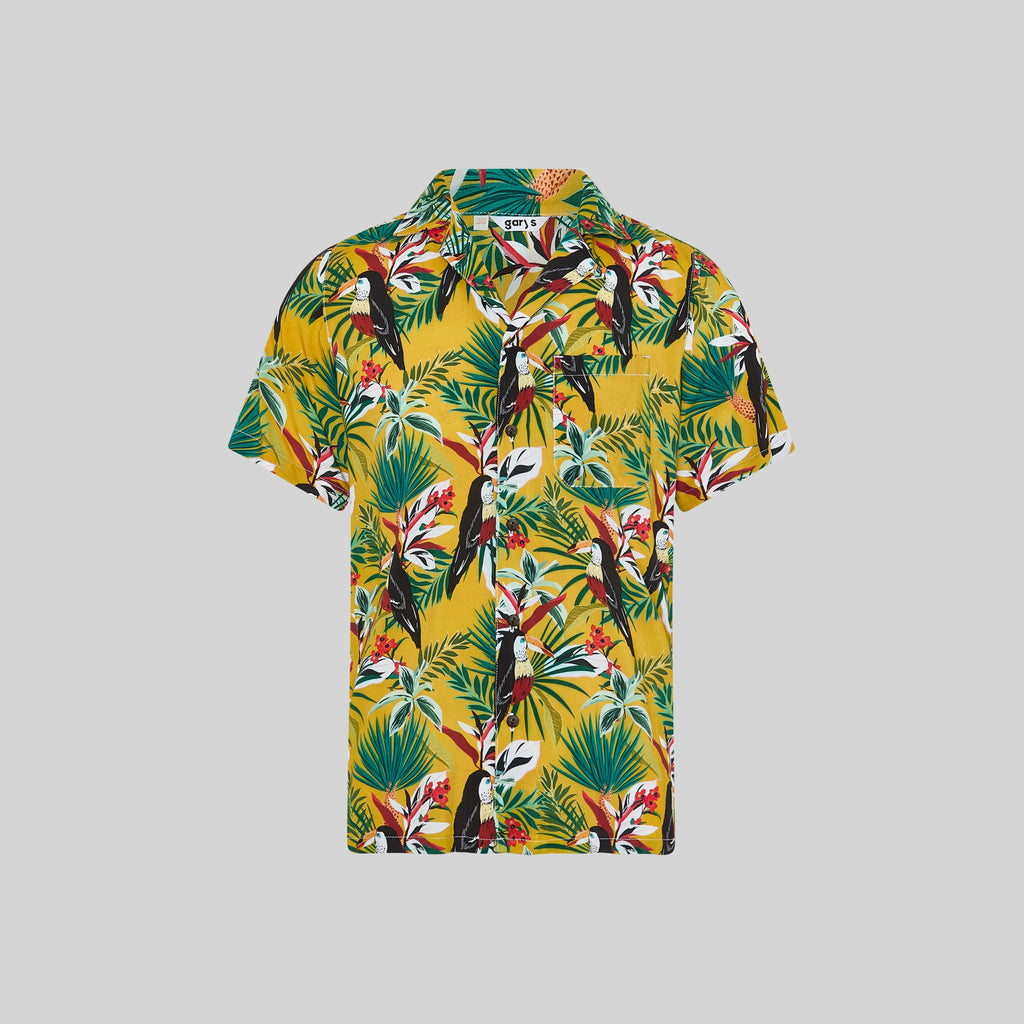 CAMISA HOMBRE CUELLO SOLAPA HAWAI