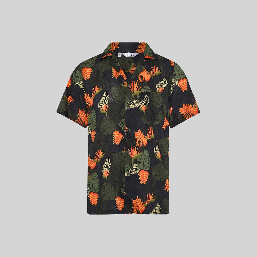 CAMISA HOMBRE CUELLO SOLAPA HAWAI