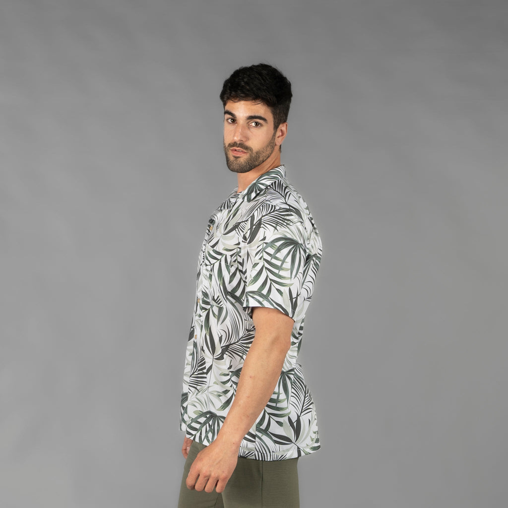 CAMISA HOMBRE CUELLO SOLAPA HAWAI