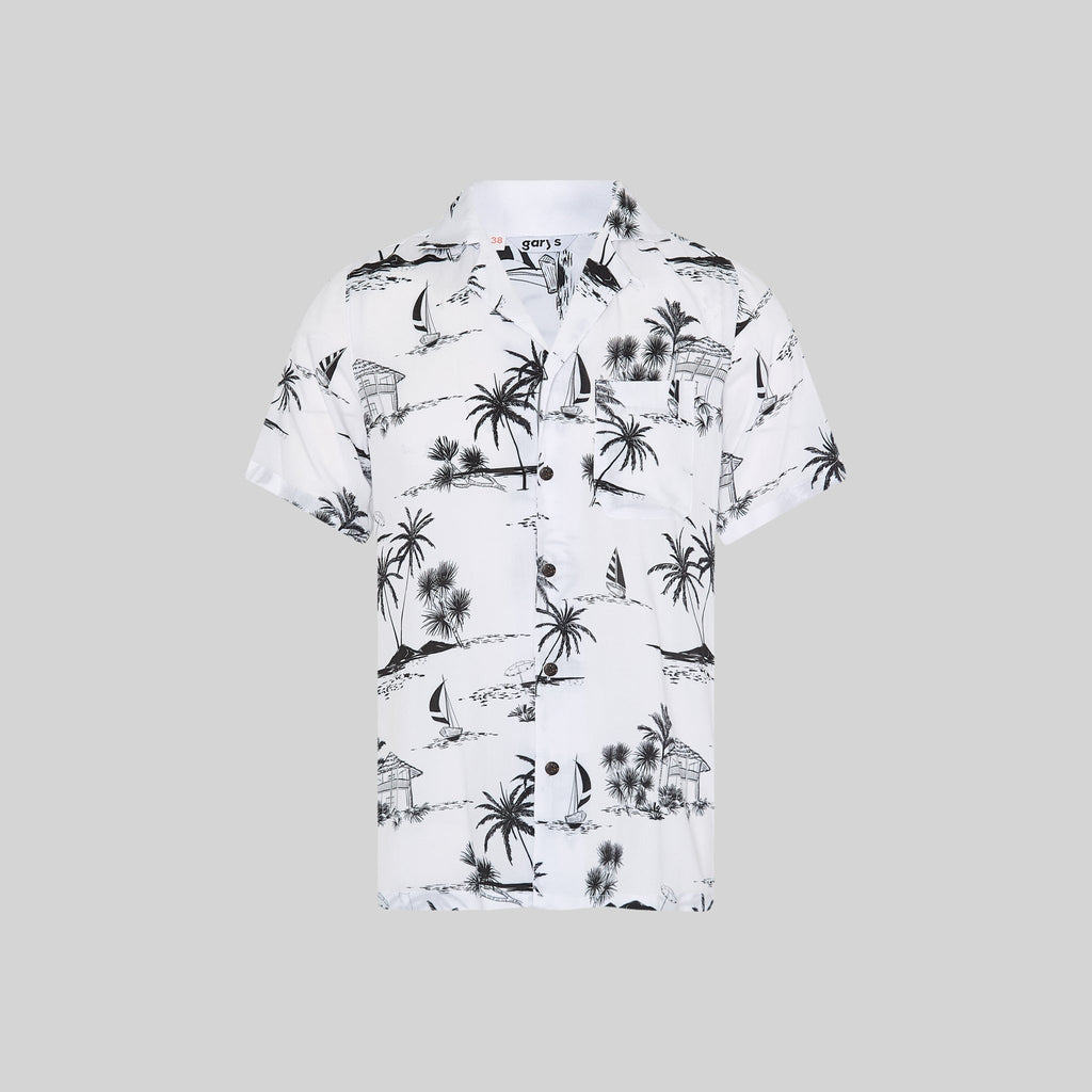 CAMISA HOMBRE CUELLO SOLAPA HAWAI