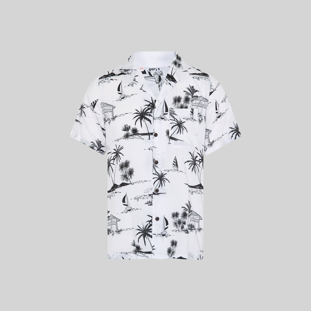 CAMISA HOMBRE CUELLO SOLAPA HAWAI