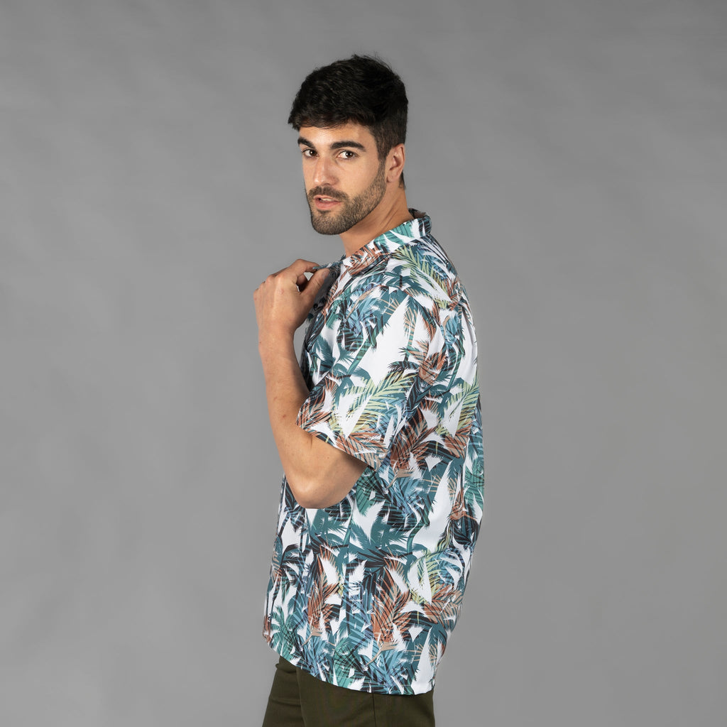 CAMISA HOMBRE CUELLO SOLAPA HAWAI