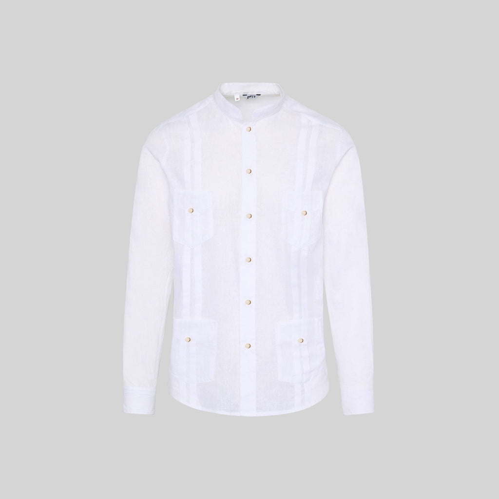 GUAYABERA HOMBRE CUELLO MAO BORNEO
