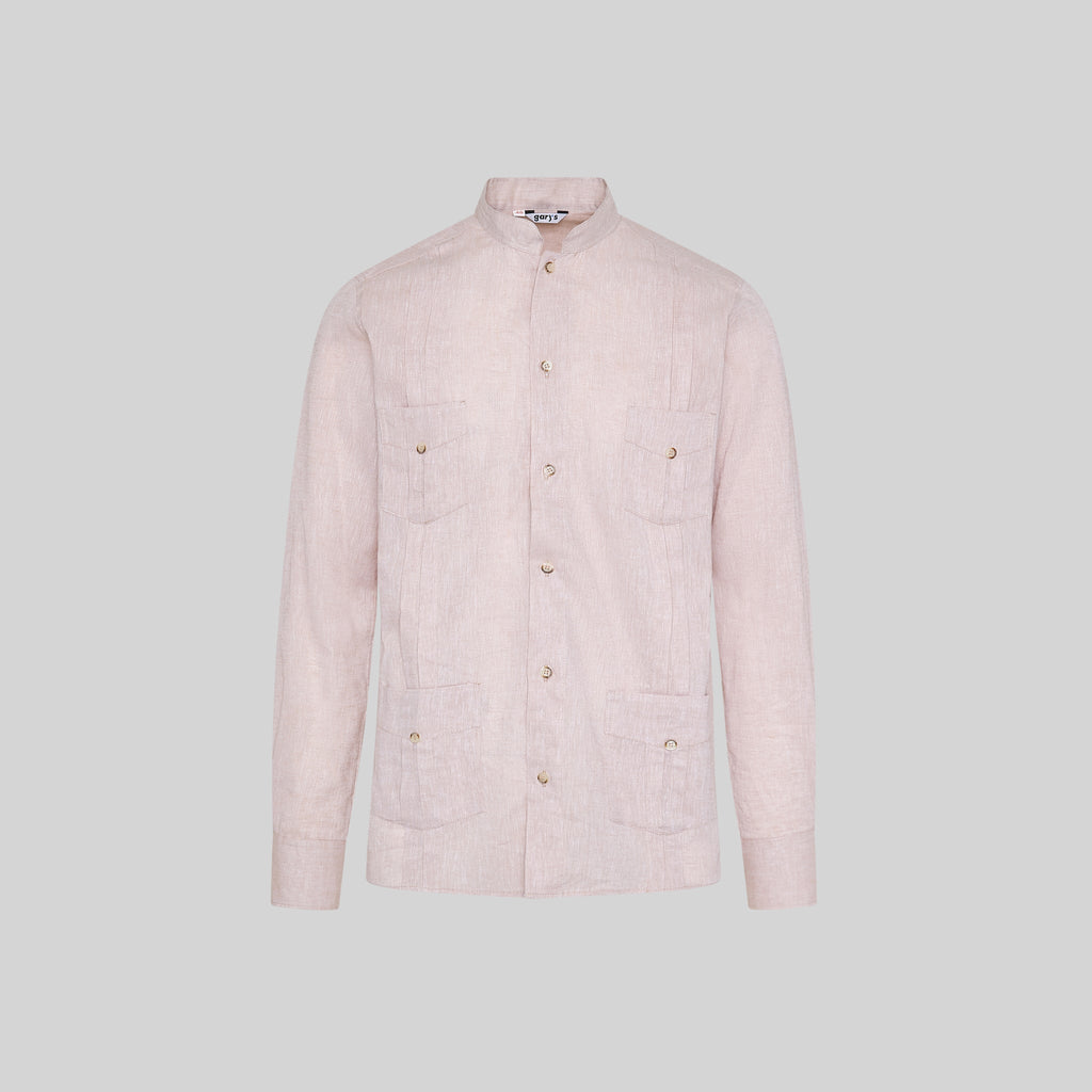 GUAYABERA HOMBRE CUELLO MAO BORNEO