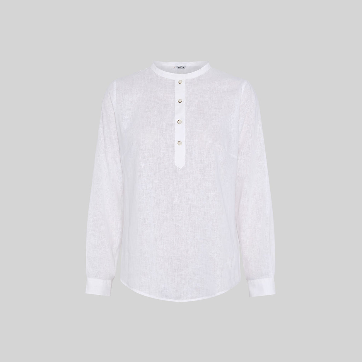 CAMISA MUJER LINO/COTTON CUELLO MAO KAULA