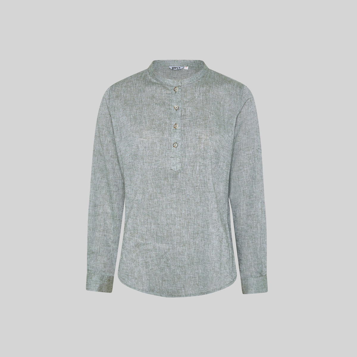 CAMISA MUJER LINO/COTTON CUELLO MAO KAULA