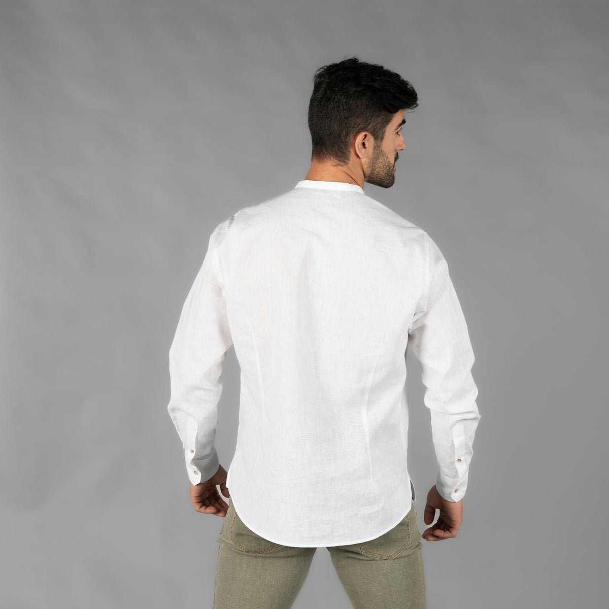 CAMISA HOMBRE LINO/COTTON CUELLO MAO TIWI