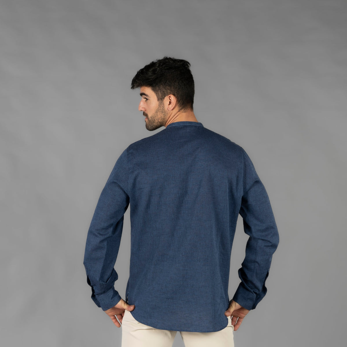 CAMISA HOMBRE LINO/COTTON CUELLO MAO TIWI