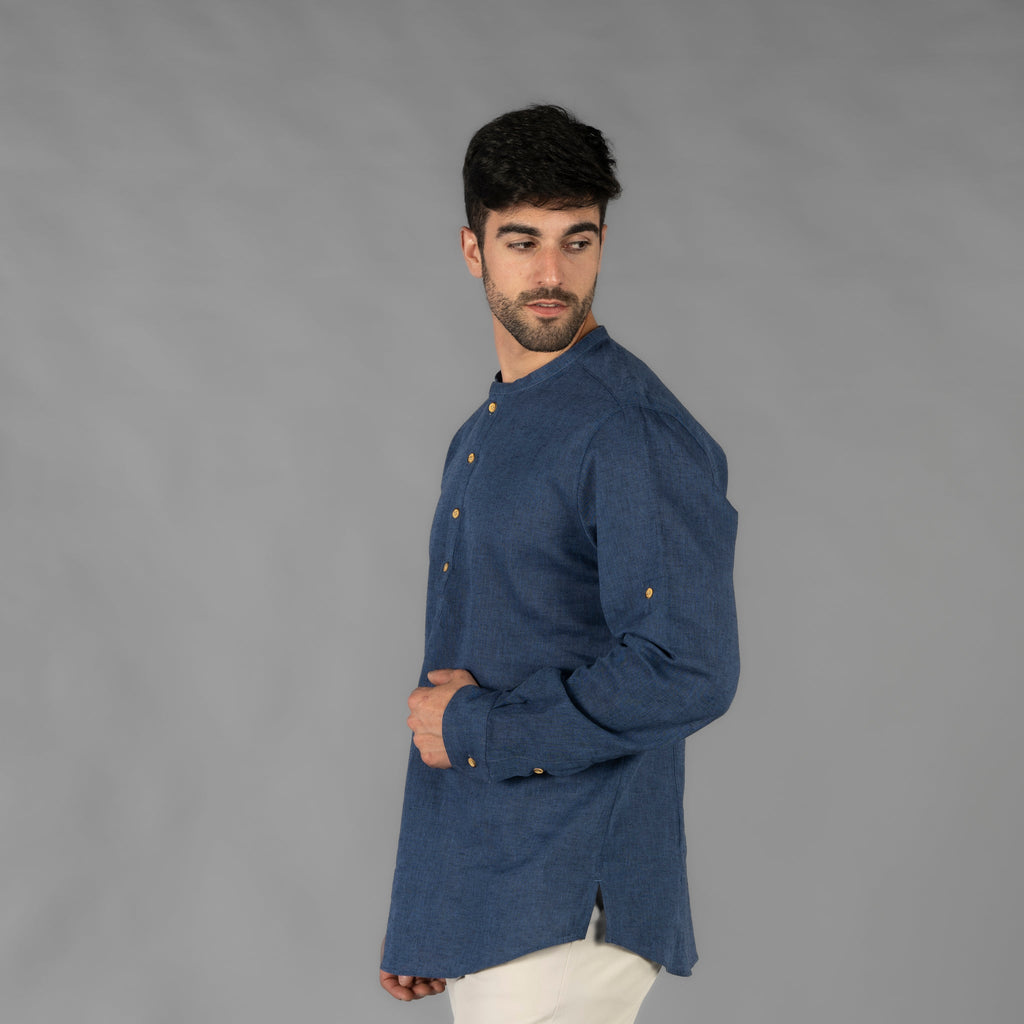 CAMISA HOMBRE LINO/COTTON CUELLO MAO TIWI