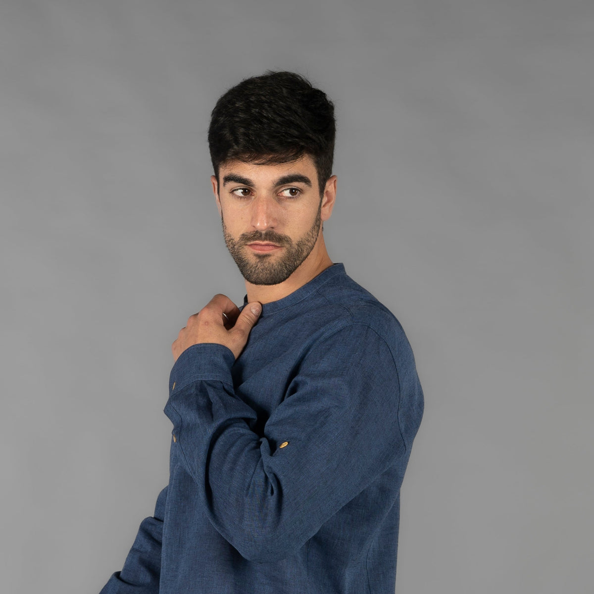 CAMISA HOMBRE LINO/COTTON CUELLO MAO TIWI