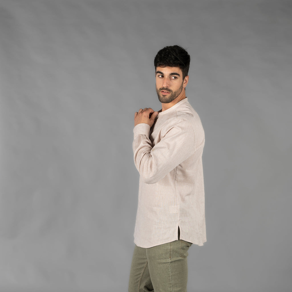 CAMISA HOMBRE LINO/COTTON CUELLO MAO TIWI