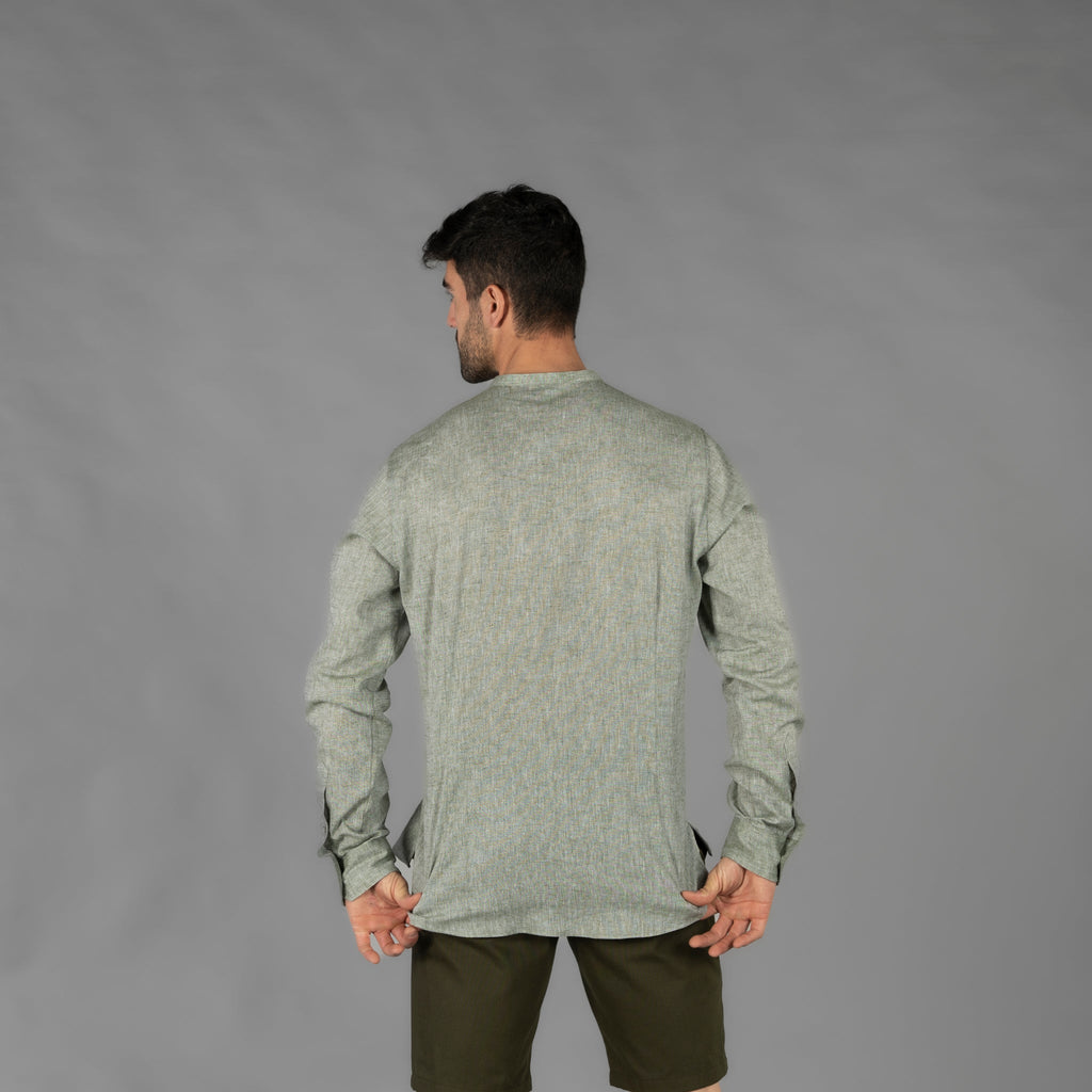 CAMISA HOMBRE LINO/COTTON CUELLO MAO TIWI