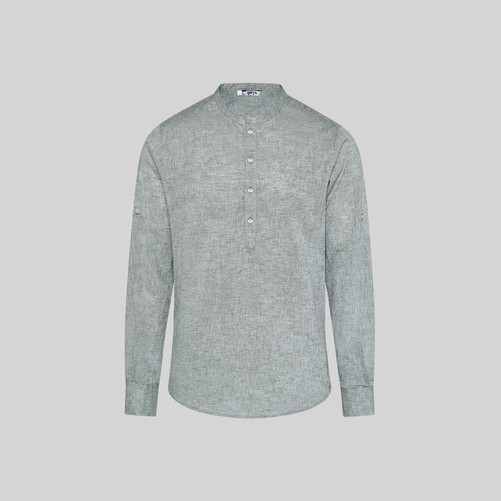 CAMISA HOMBRE LINO/COTTON CUELLO MAO TIWI