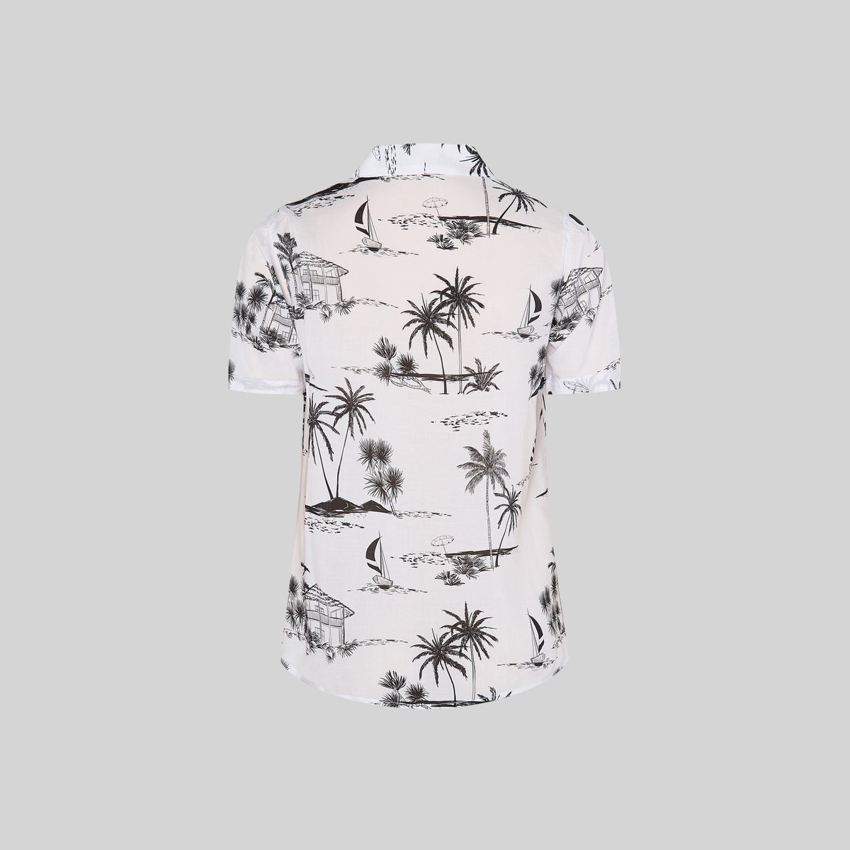 CAMISA MUJER CUELLO SOLAPA HAWAIANA