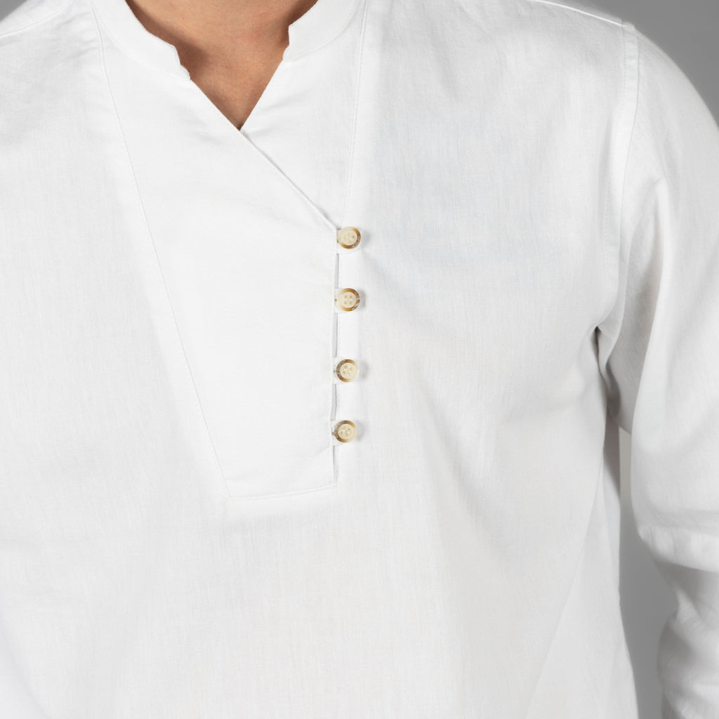 CAMISA HOMBRE CHAMBRAY CUELLO MAO NIAS